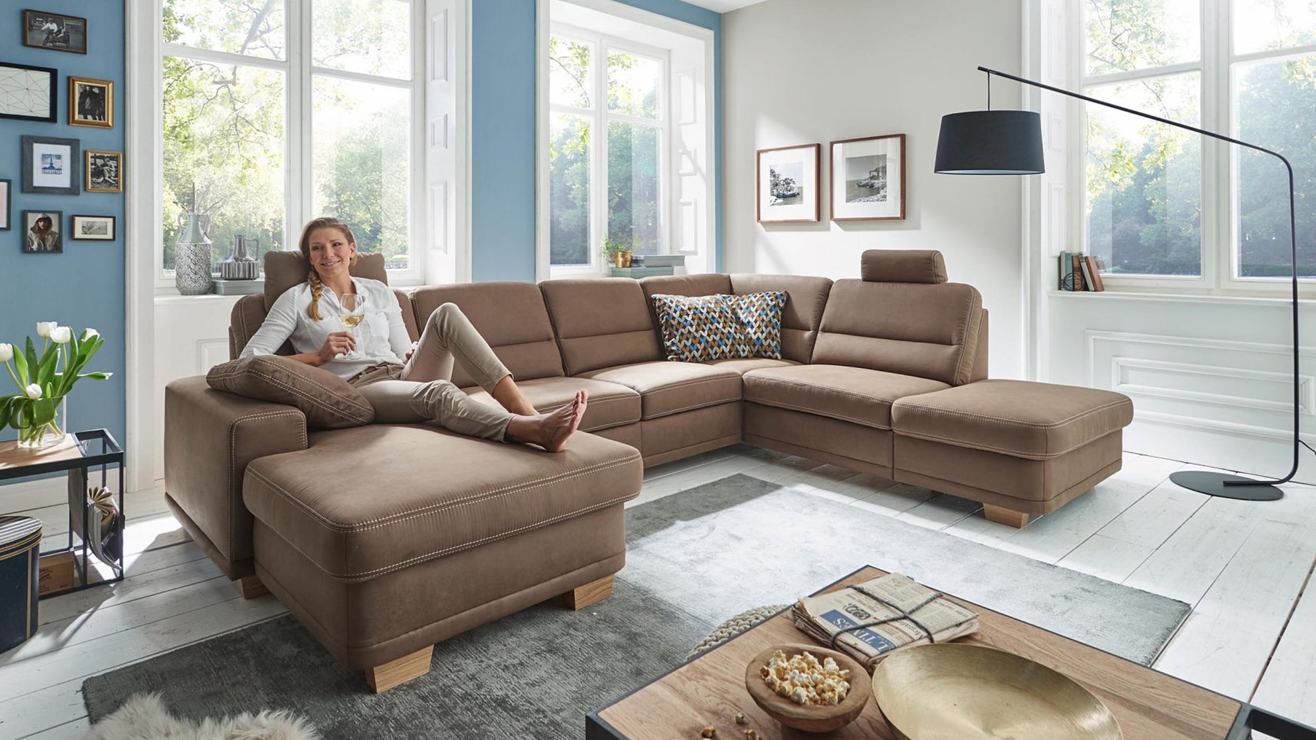 Modulmaster Sofa braun