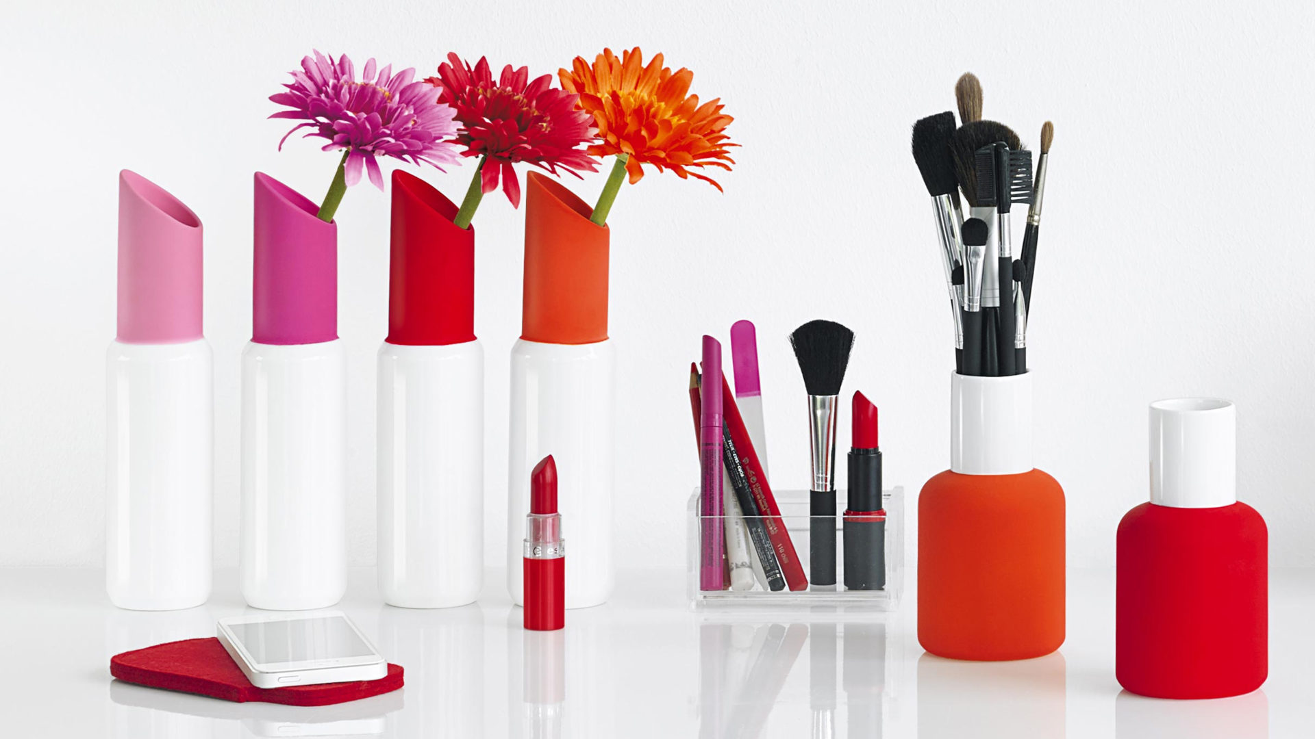 asa selection lipstick blumenvase in lippenstift form