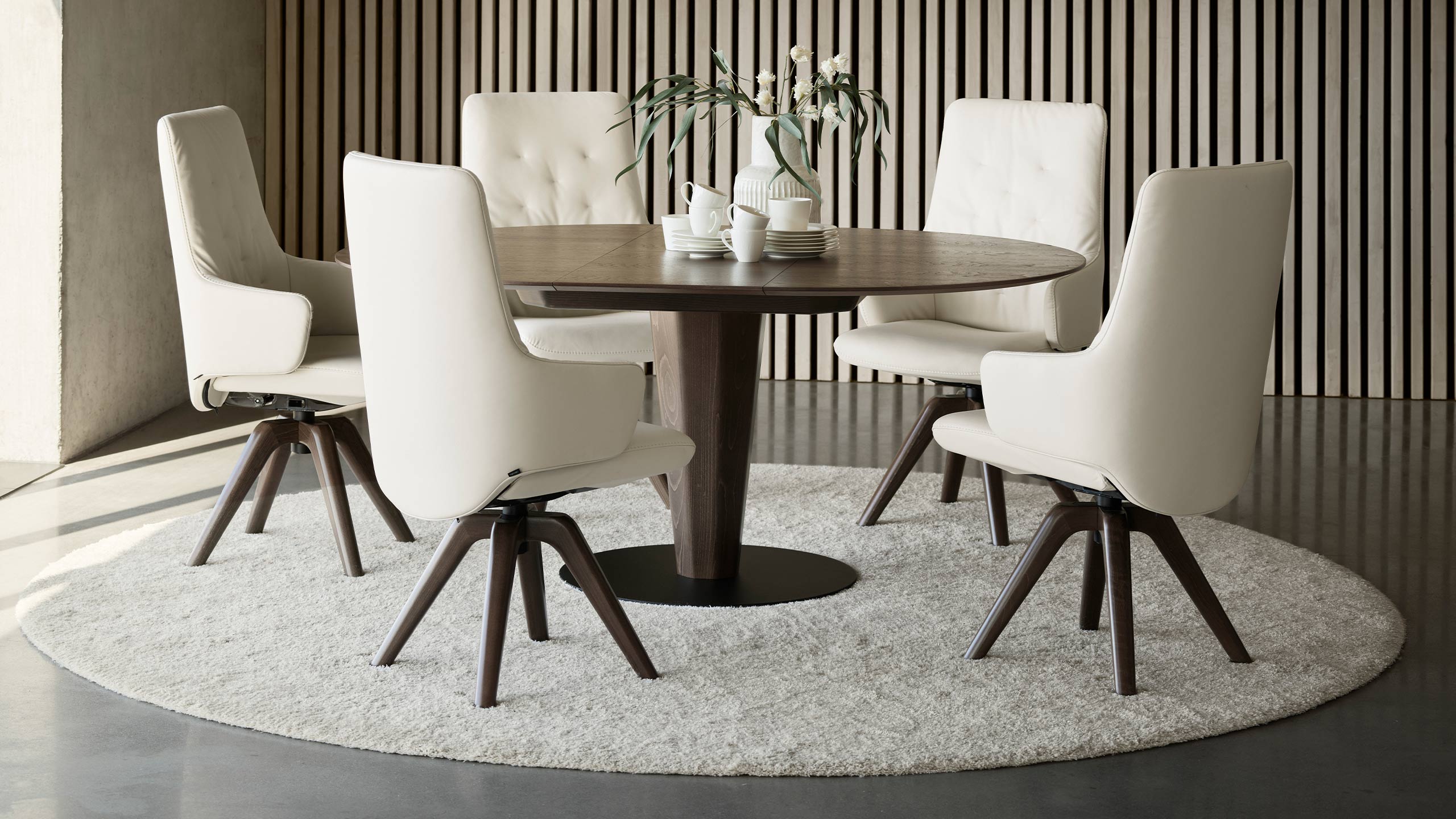 Stressless Rosemary Esstisch in oval im Retro Look