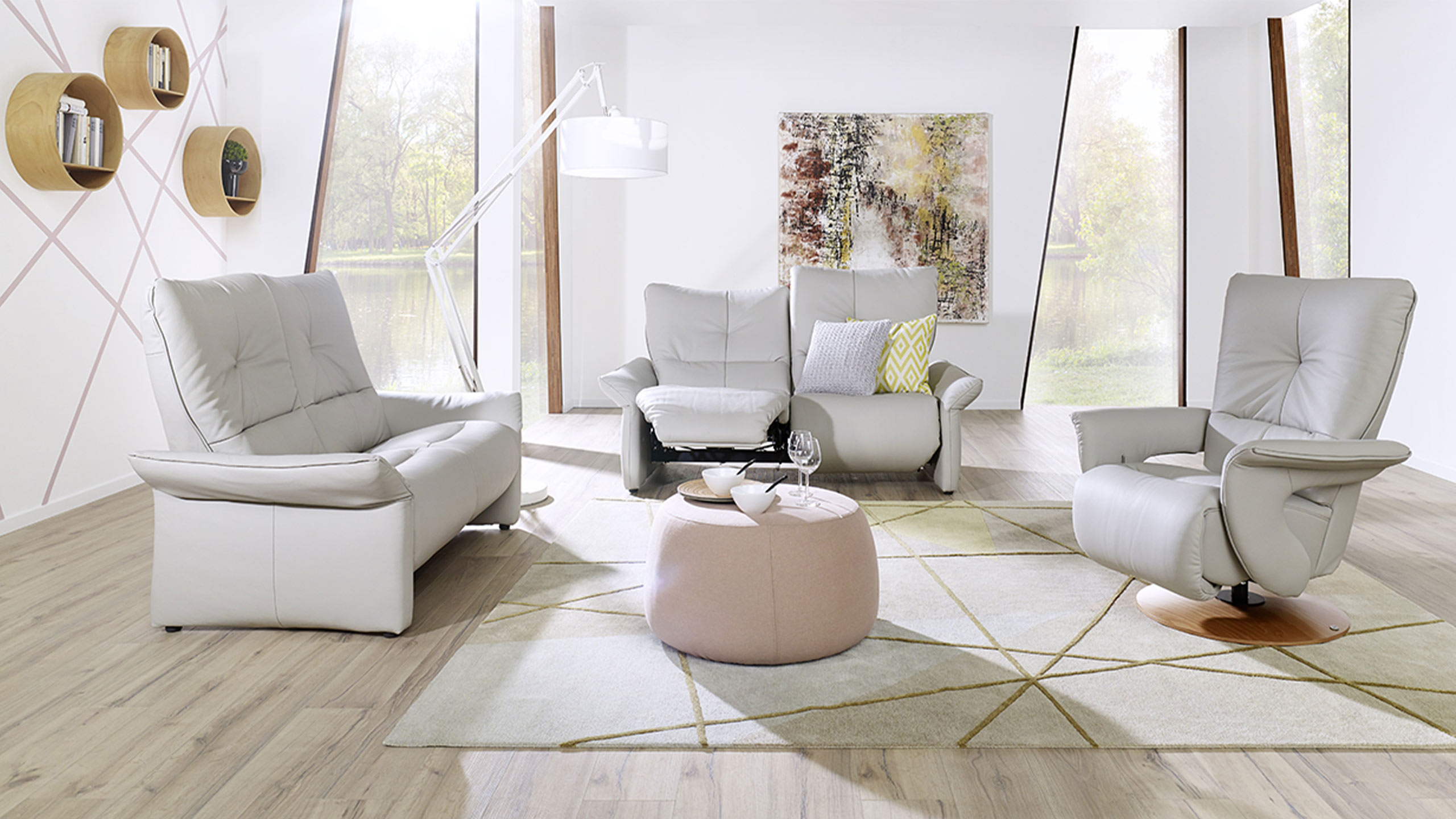 himolla cumuly polstermöbel in weiß