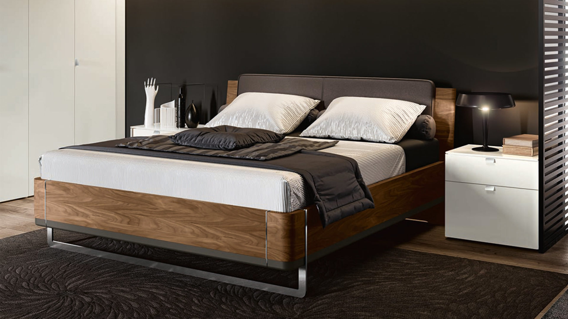 hülsta multibed bett aus nussbaum holz