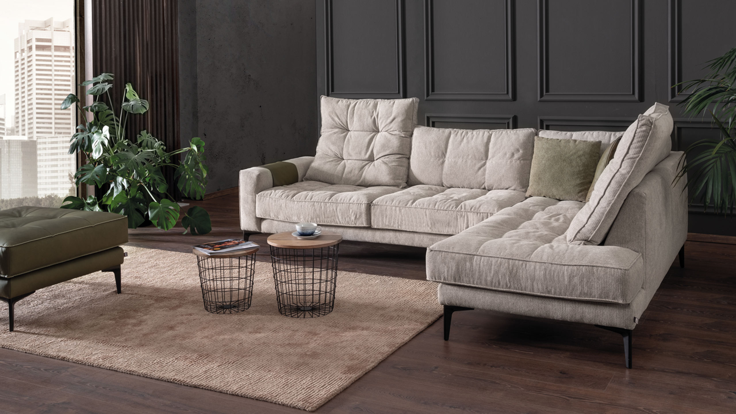 ada silvano cordsofa im modernen wohnzimmer
