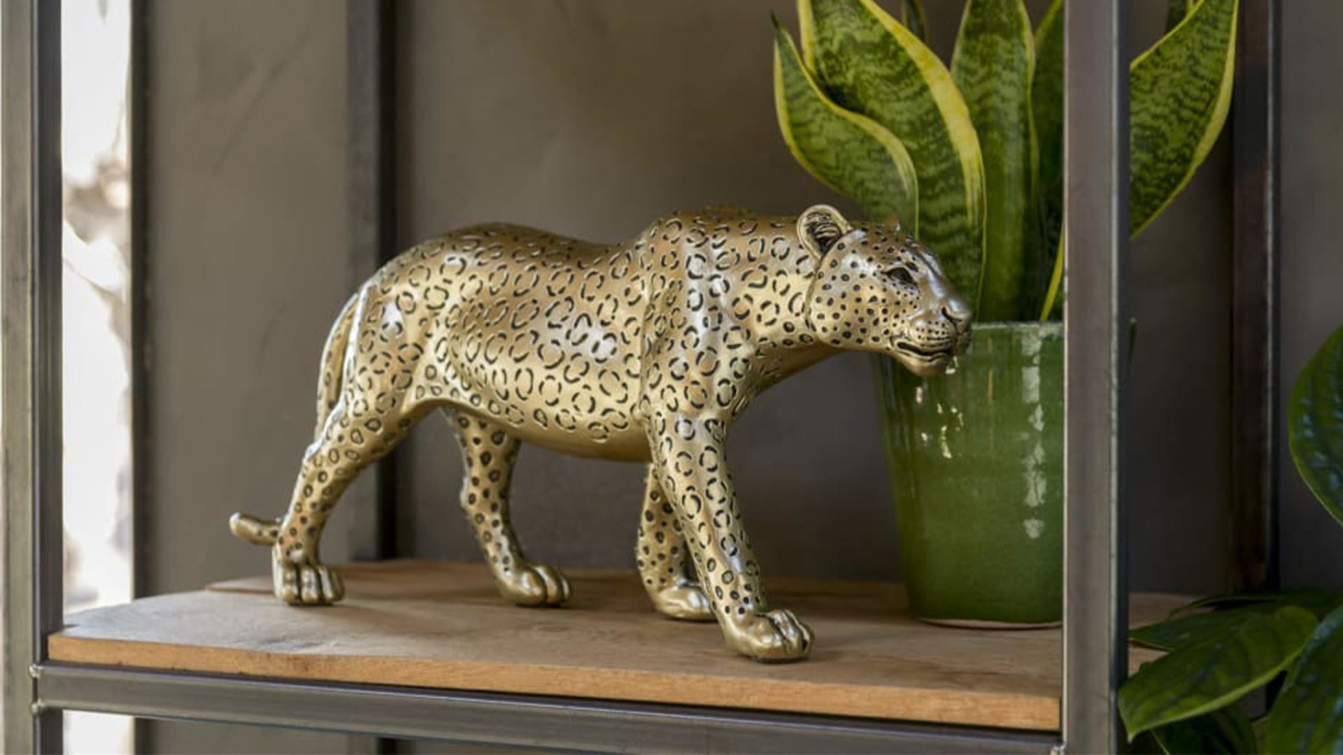 habufa leopard figur in gold
