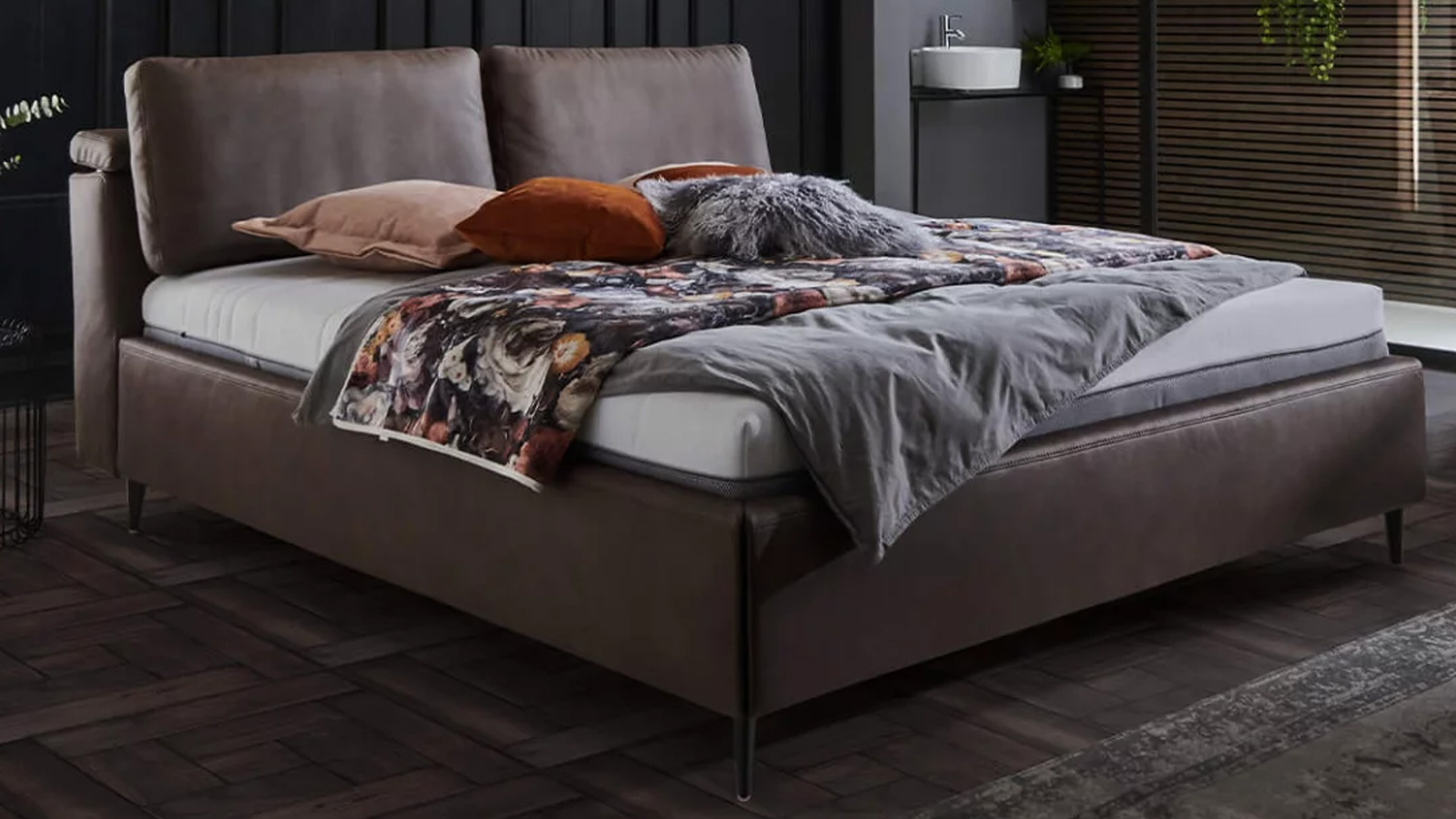 hukla galero bett aus leder