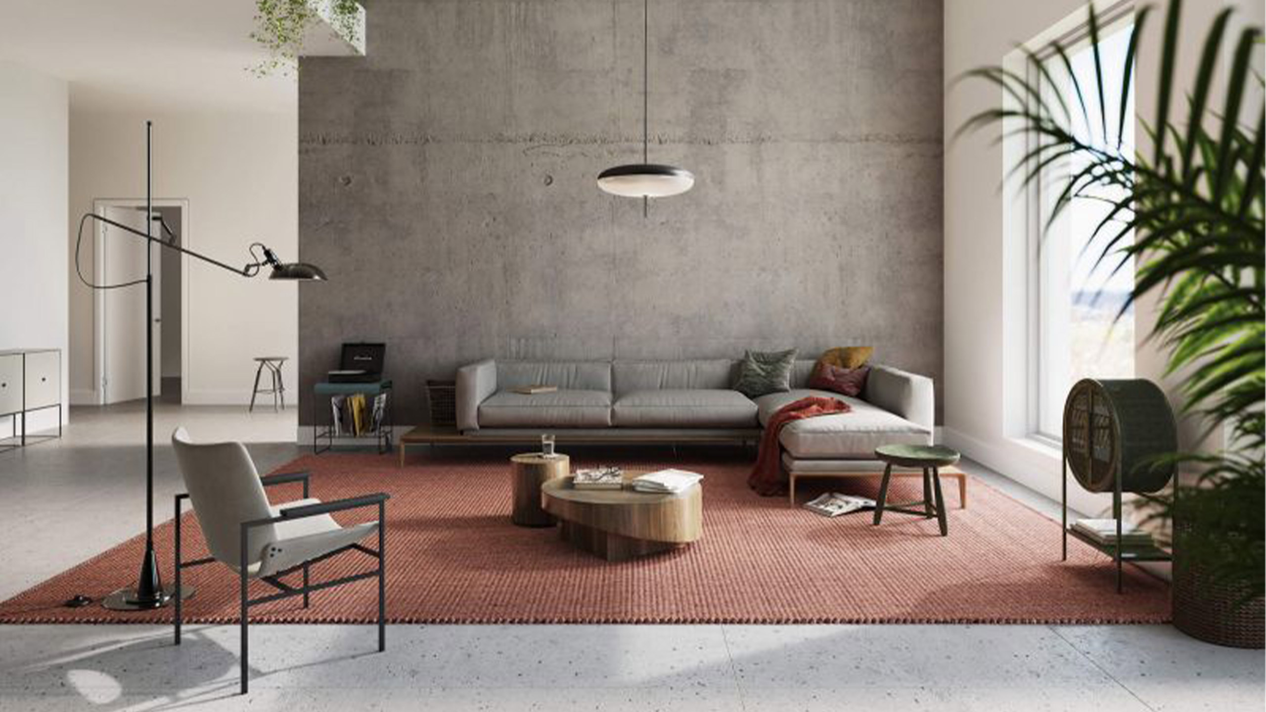 paulig salsa base teppich in rot im wohnzimmer