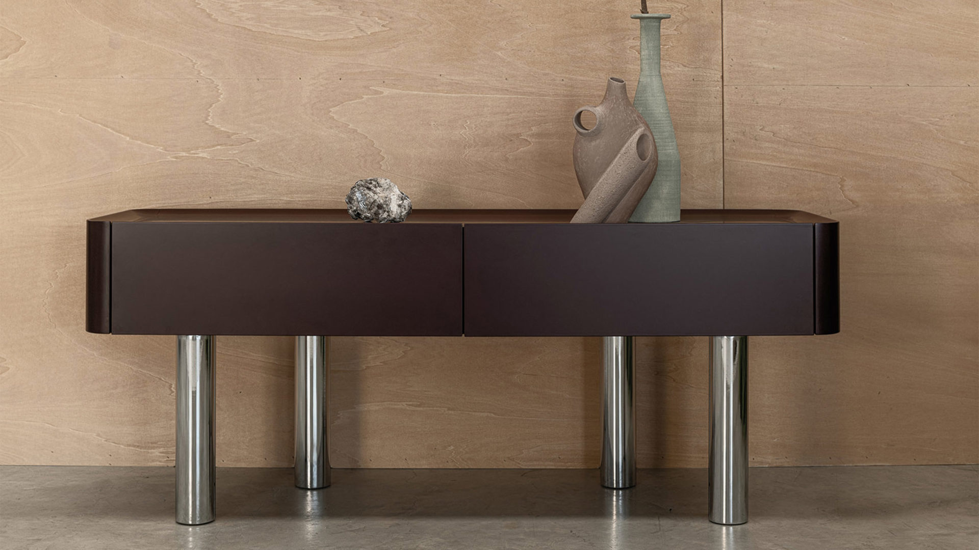 cierre jade sideboard in braun