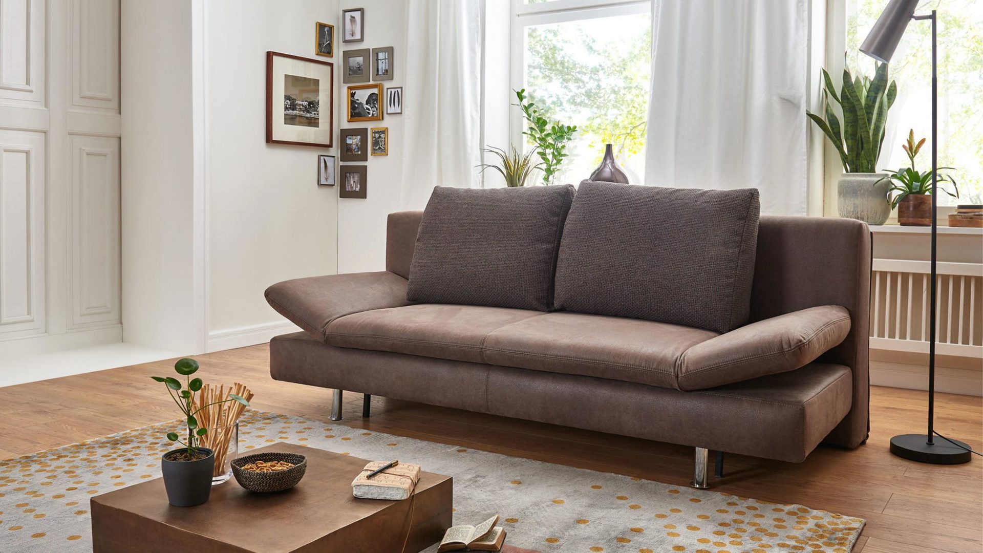 comfortmaster mia schlafsofa in dunkelbraun