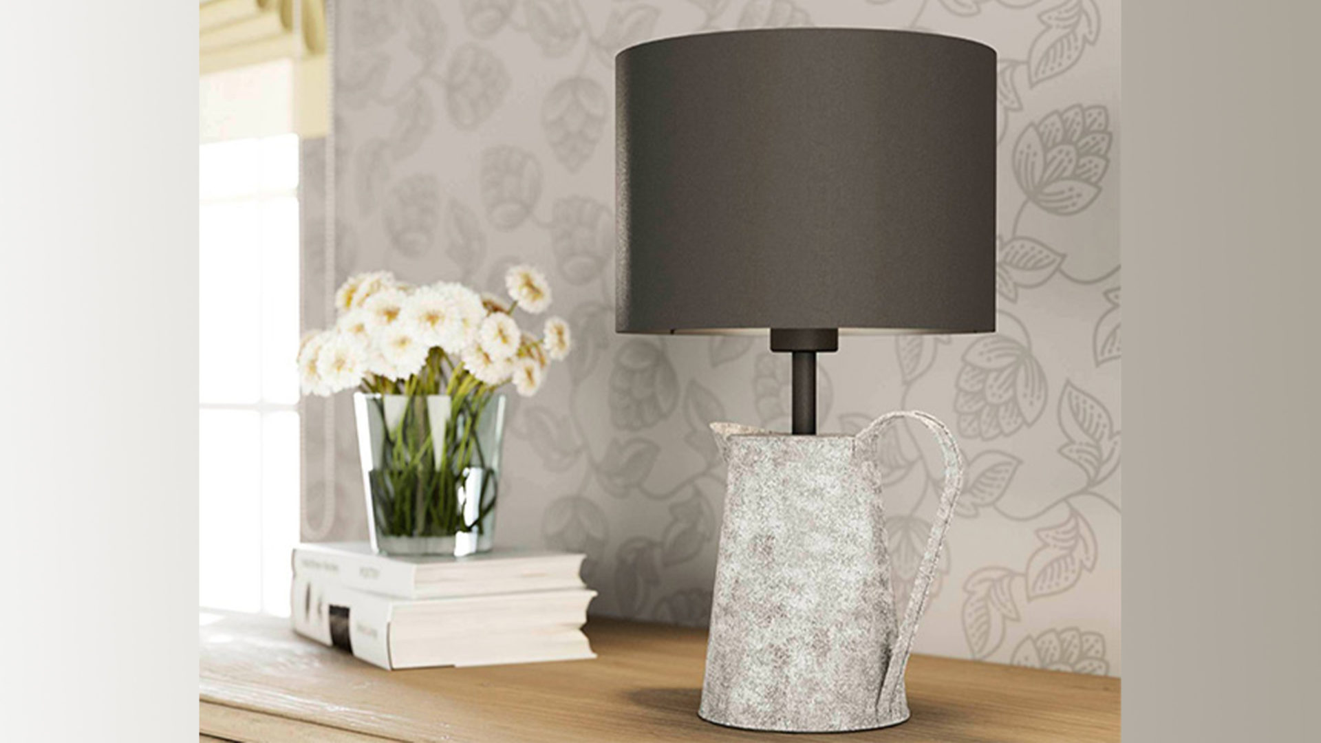 eglo kensal tischleuchte im landhausstil