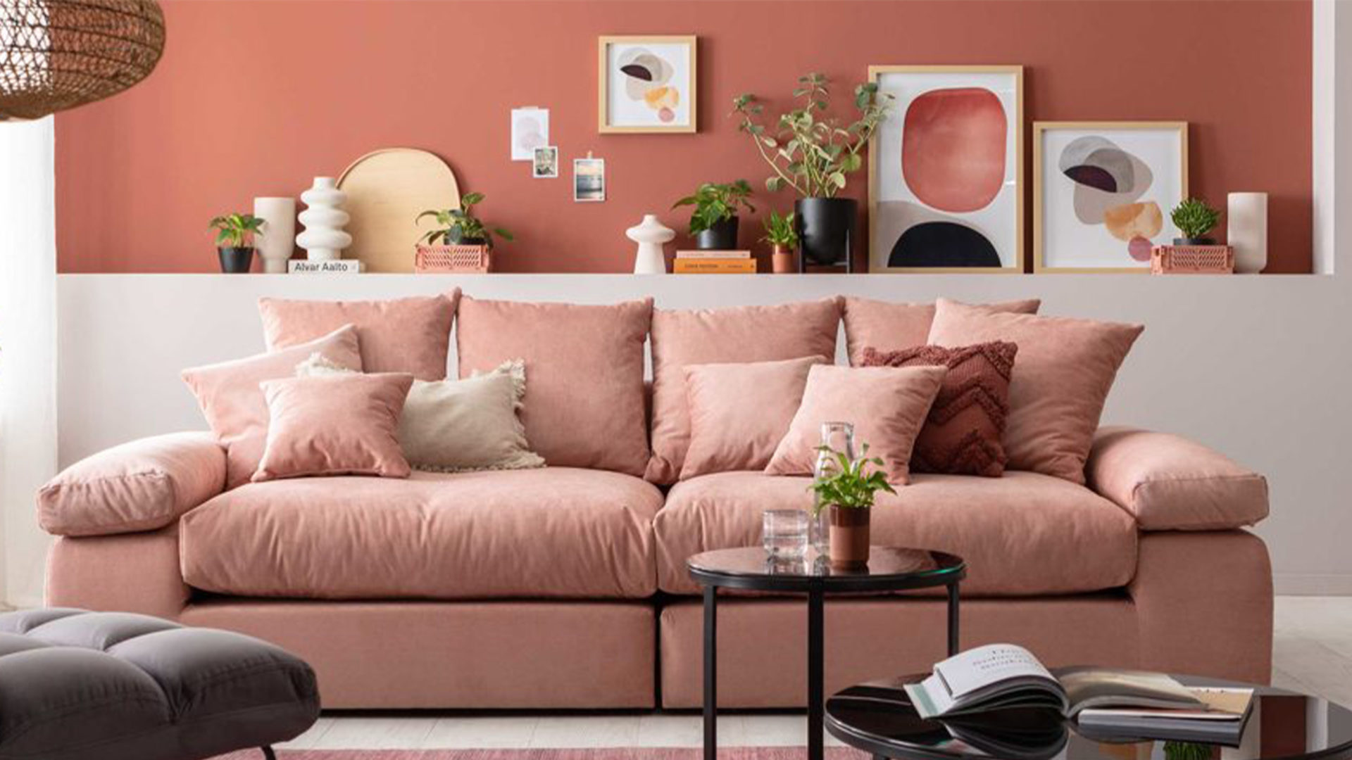 wohnzimmer von nova via cecilia in rosa und pink