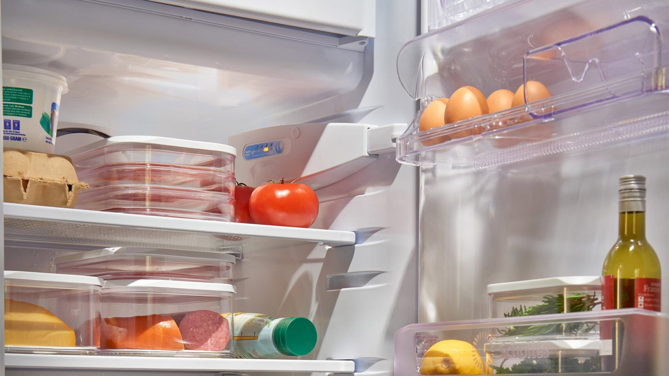 sortierter kühlschrank mit mepal modula kühlschrankdosen für aufschnitt