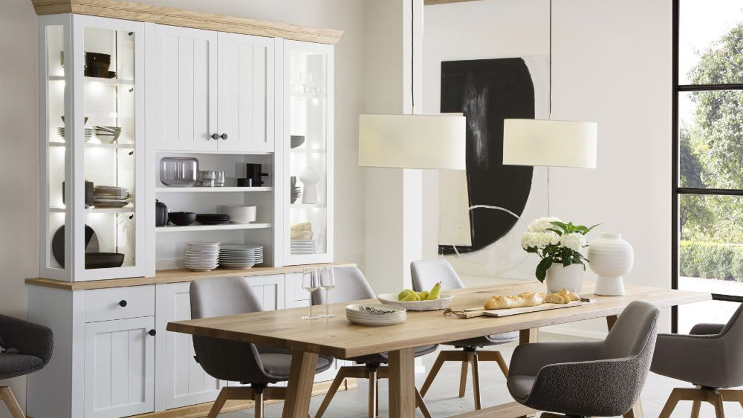 schöner wohnen landhaus esszimmer modern